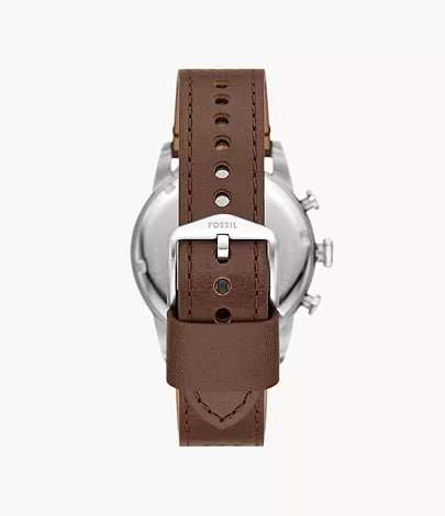 Fossil Sport Tourer Chronograph Brown LiteHide Leather Men's Watch | FS6042
