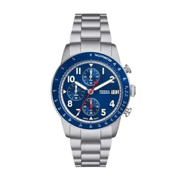 Fossil Sport Tourer Chronograph Stainless Steel Men's Watch | FS6047