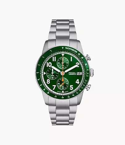 Fossil Sport Tourer Chronograph Stainless Steel Men's Watch | FS6048