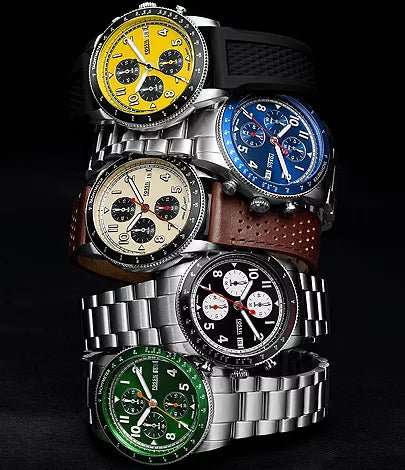 Fossil Sport Tourer Chronograph Stainless Steel Men's Watch | FS6048