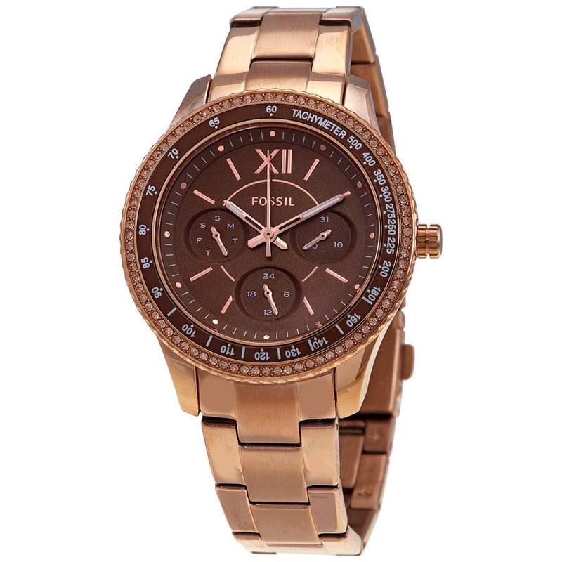 Fossil Stella Sport Multifunction Rose Gold-tone Stainless Steel Women's Watch | ES5109
