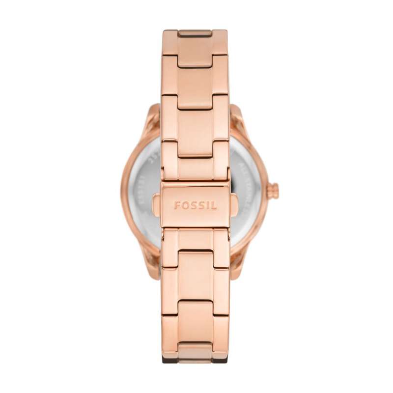 Fossil Stella Three-Hand Date Rose Gold-Tone Women's Watch | ES5131