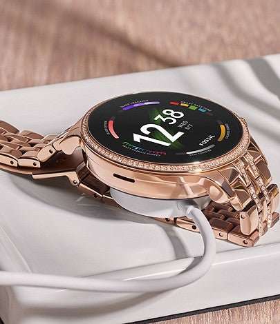 Fossil Gen 6 Smartwatch Rose Gold-Tone Stainless Steel for Women | FTW6077