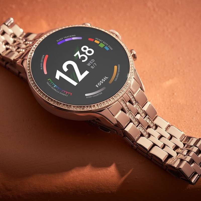 Fossil Gen 6 Smartwatch Rose Gold-Tone Stainless Steel for Women | FTW6077