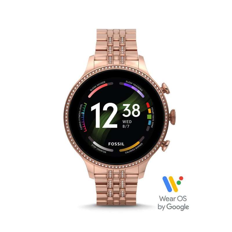 Fossil Gen 6 Smartwatch Rose Gold-Tone Stainless Steel for Women | FTW6077