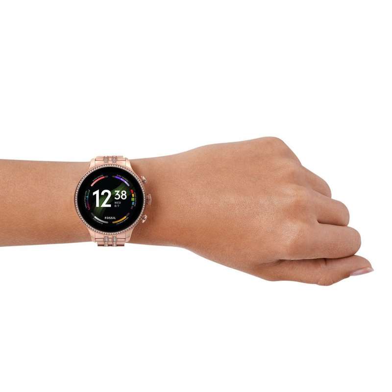 Fossil Gen 6 Smartwatch Rose Gold-Tone Stainless Steel for Women | FTW6077