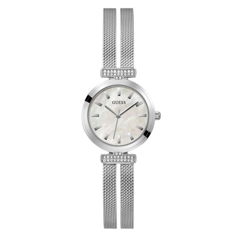 Guess Array Dress Silver Analog Women's Watch | GW0471L1