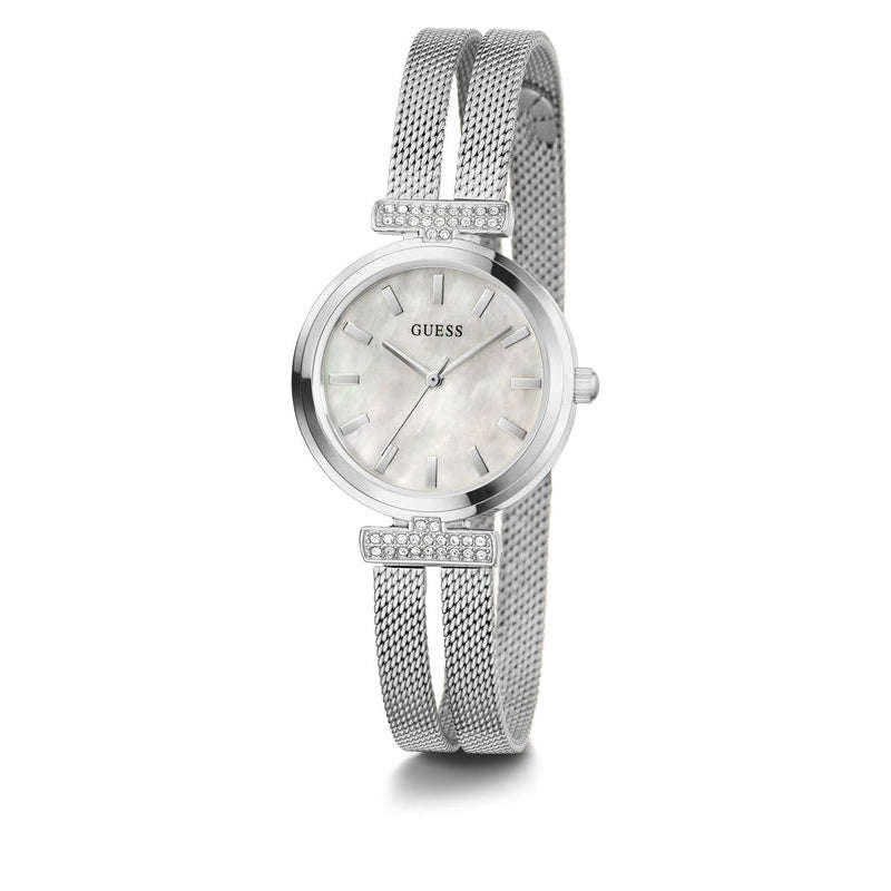 Guess Array Dress Silver Analog Women's Watch | GW0471L1
