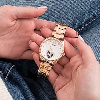 GUESS Rose Gold Tone Stainless Steel Woman's Watch | GW0380L3