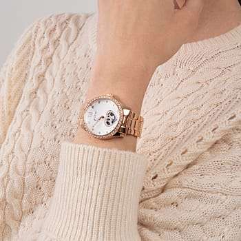 GUESS Rose Gold Tone Stainless Steel Woman's Watch | GW0380L3