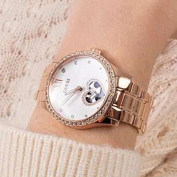 GUESS Rose Gold Tone Stainless Steel Woman's Watch | GW0380L3