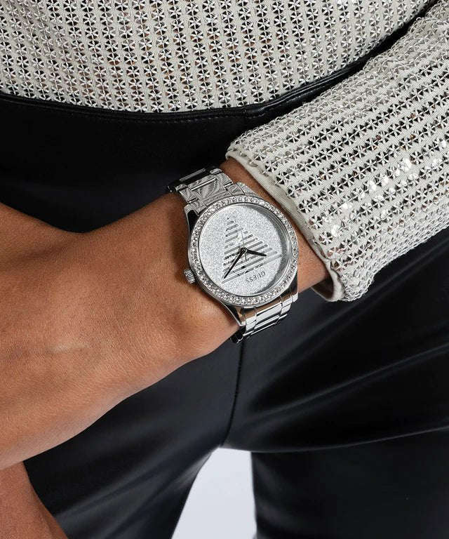 GUESS Silver Tone Analog Woman's Watch | GW0605L1