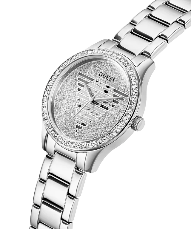 GUESS Silver Tone Analog Woman's Watch | GW0605L1