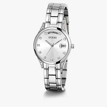 GUESS Silver Tone Stainless Steel 316L Woman's Watch | GW0385L1