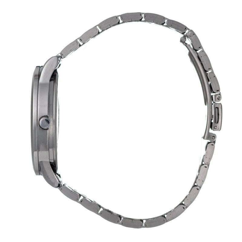 Hallmark Silver Bracelet Black Dial Men's Watch | HF1472B