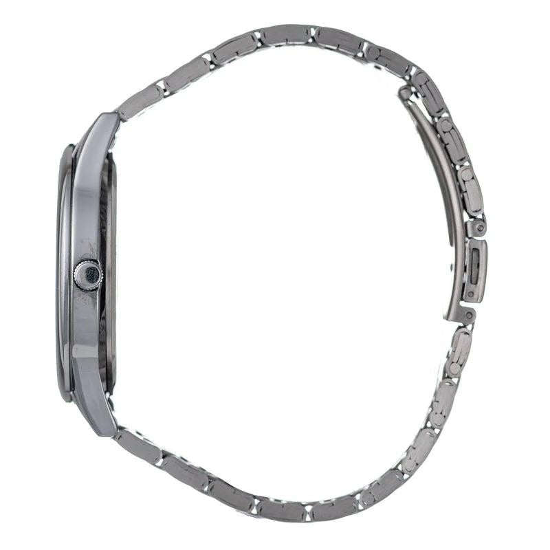 Hallmark Silver Bracelet Black Dial Men's Watch | HF1474B