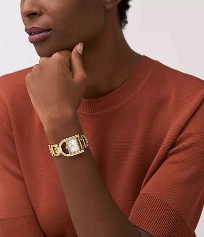 Harwell Three-Hand Gold-Tone Stainless Steel Woman's Watch | ES5327
