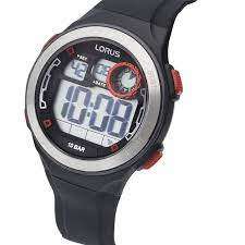 Lorus Digital Chronograph Black Strap Watch | R2381NX9