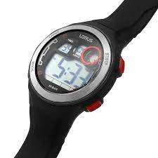 Lorus Digital Chronograph Black Strap Watch | R2381NX9