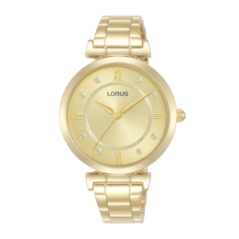 Lorus Light Champagne Sunray Dial Woman's Watch | RG298VX9