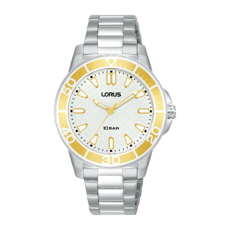 Lorus Stainless Steel White Dial Woman's Watch | RG255VX9