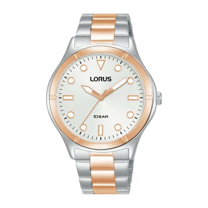Lorus Three-Hand Stainless Steel Two-Tone Woman's Watch | RG246VX9