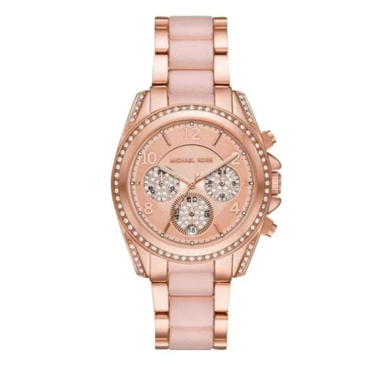 Michael Kors Blair Rose Gold Mixed Woman's Watch | MK6763