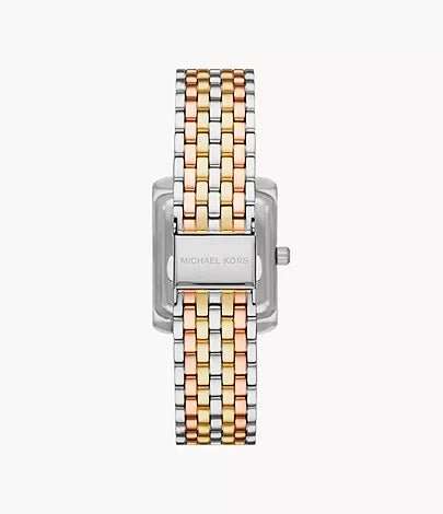 Michael Kors Emery Three-Hand Tri-Tone Stainless Steel Woman's Watch | MK4744