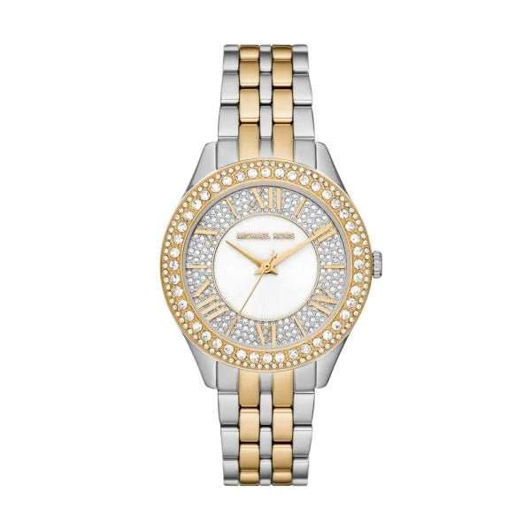 Michael Kors Harlowe Three-Hand Two-Tone Stainless Steel Woman's Watch | MK4811