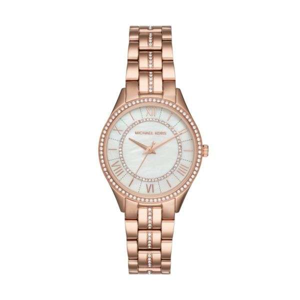 Michael Kors Lauryn Three-Hand Rose Gold-Tone Stainless Steel Women's Watch | MK3716