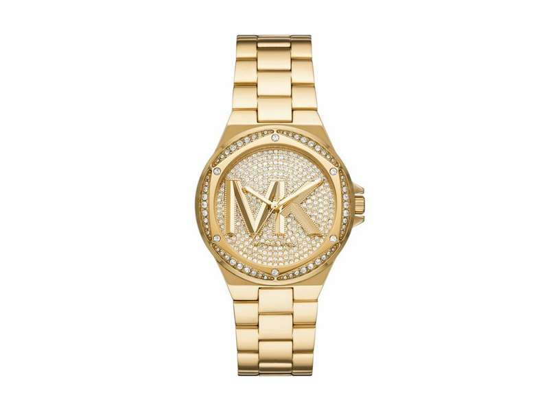 Michael Kors Lennox Three-Hand Gold-Tone Stainless Steel Woman Watch | MK7229