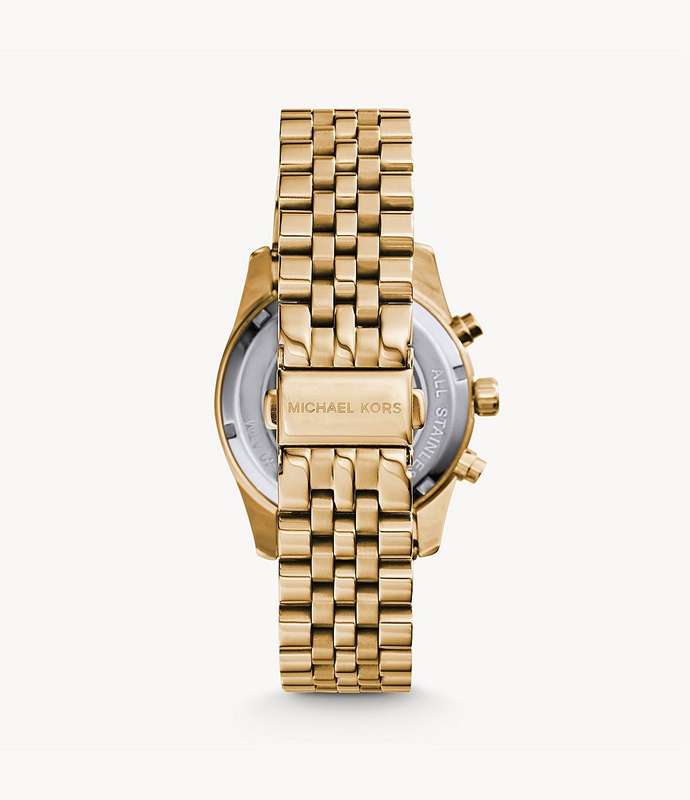 Michael Kors Lexington Chronograph Gold-Tone Stainless Steel Woman's Watch | MK7378