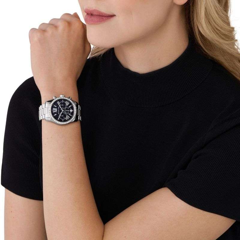 Michael Kors Lexington Lux Chronograph Stainless Steel Women's Watch | MK7277