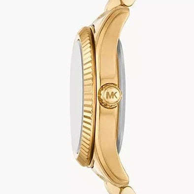 Michael Kors Lexington Three-Hand Gold-Tone Stainless Steel Woman's Watch | MK4741