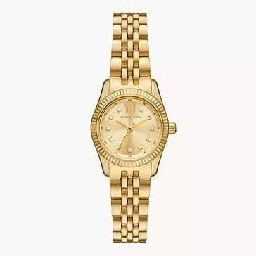 Michael Kors Lexington Three-Hand Gold-Tone Stainless Steel Woman's Watch | MK4741