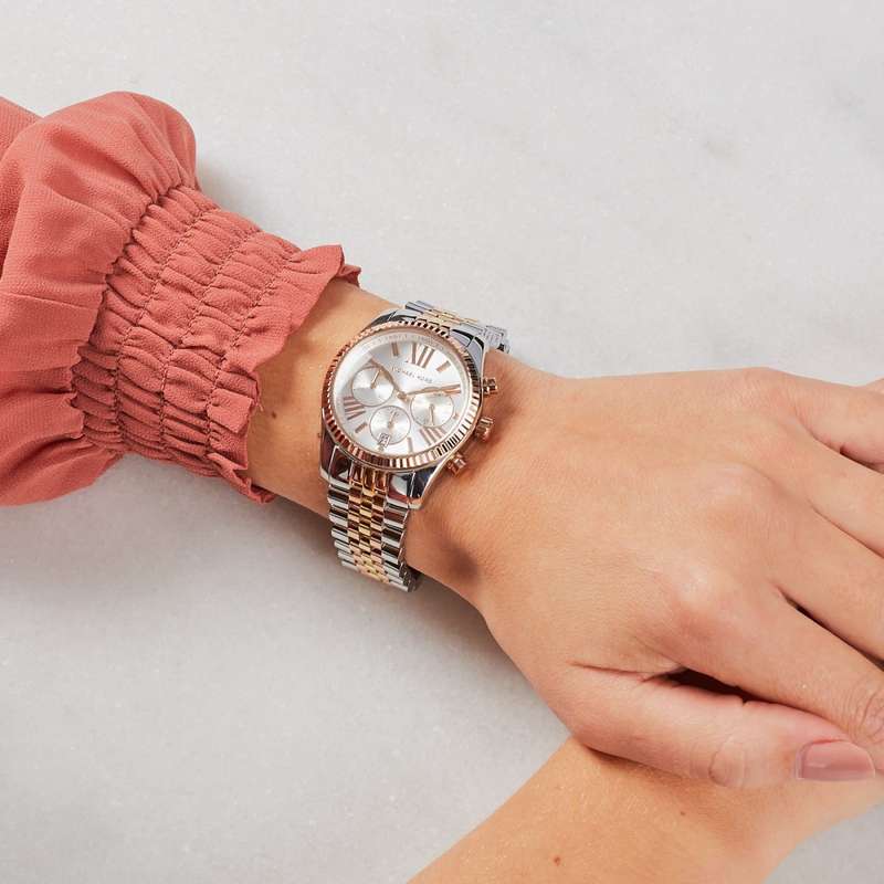 Michael Kors Lexington Tri-Tone Women's Watch | MK5735