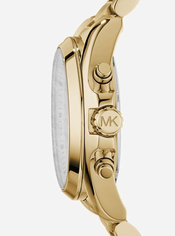 Michael Kors Oversized Bradshaw Gold Round Stainless Steel Women's Watch | MK5739