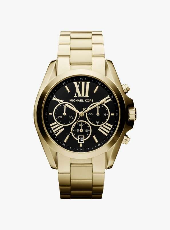 Michael Kors Oversized Bradshaw Gold Round Stainless Steel Women's Watch | MK5739