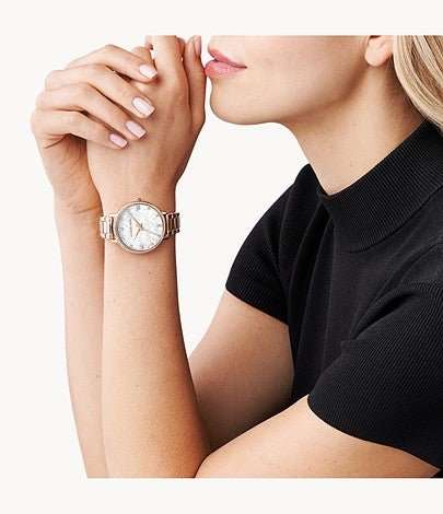 Michael Kors Pyper Three-Hand Rose Gold-Tone Alloy Women's Watch | MK4594