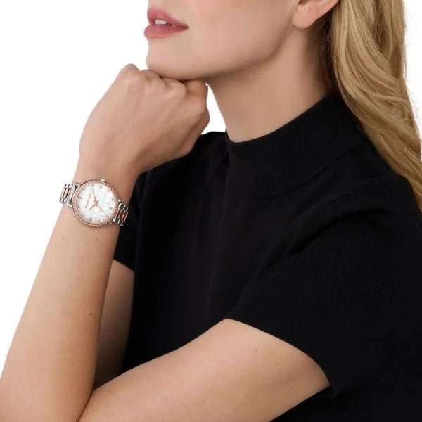 Michael Kors Pyper Three-Hand Two-Tone Alloy Woman's Watch | MK4667