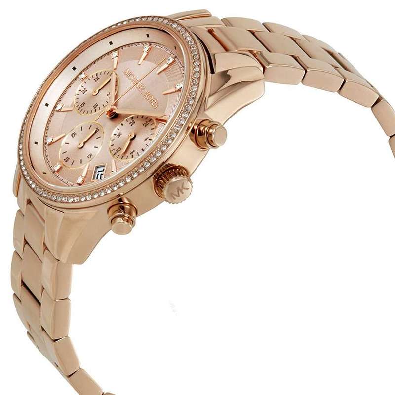 Michael Kors Bryant Rose Gold Round Stainless Steel Women's Watch | MK6357