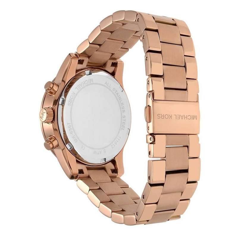 Michael Kors Bryant Rose Gold Round Stainless Steel Women's Watch | MK6357