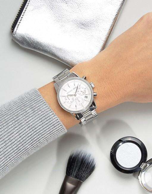 Michael Kors Bryant Silver Steel Tone Women's Watch | MK6428