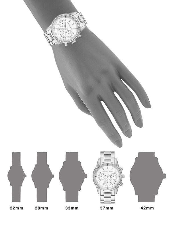 Michael Kors Bryant Silver Steel Tone Women's Watch | MK6428