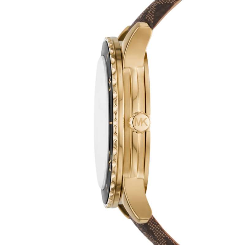 Michael Kors Runway Three-Hand Brown PVC Women's Watch | MK6979