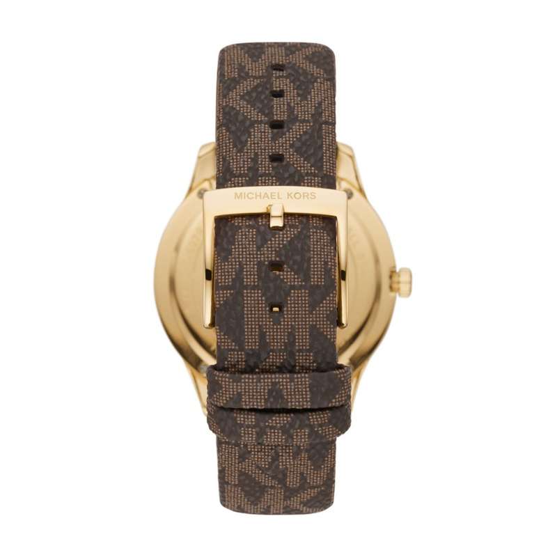 Michael Kors Runway Three-Hand Brown PVC Women's Watch | MK6979