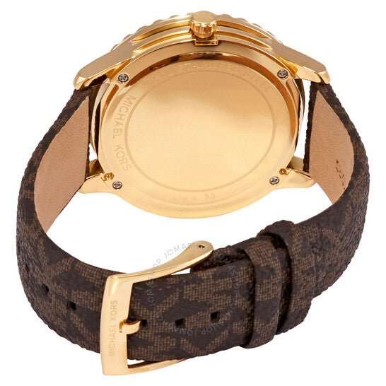 Michael Kors Runway Three-Hand Brown PVC Women's Watch | MK6979