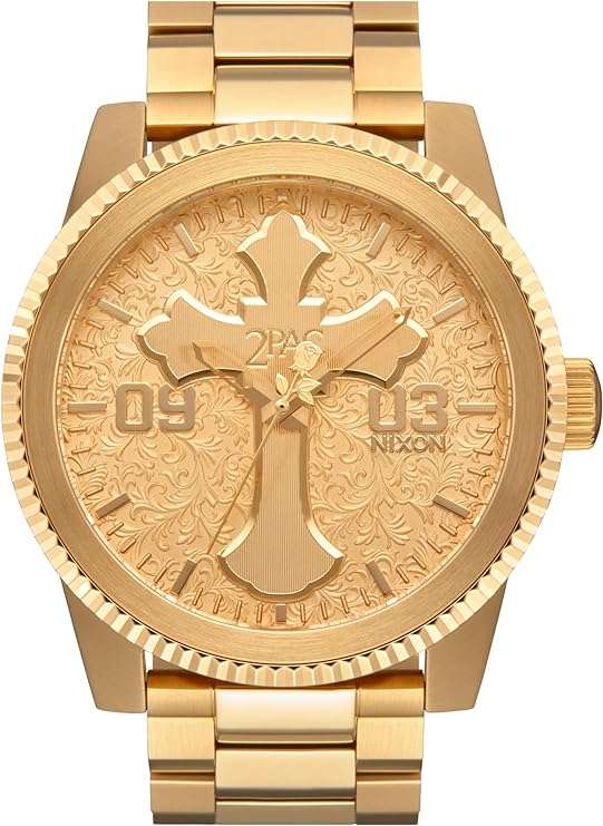 NIXON 2PAC Corporal Gold Stainless Steel Men's Watch | A1377509-00