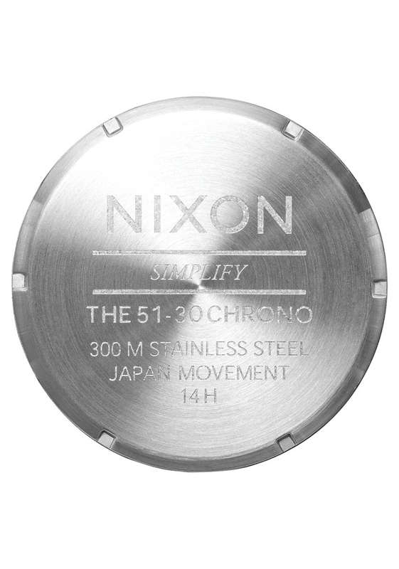 Nixon 51-30 Chrono - Silver & Turquoise Men's Watch | A13892084-00