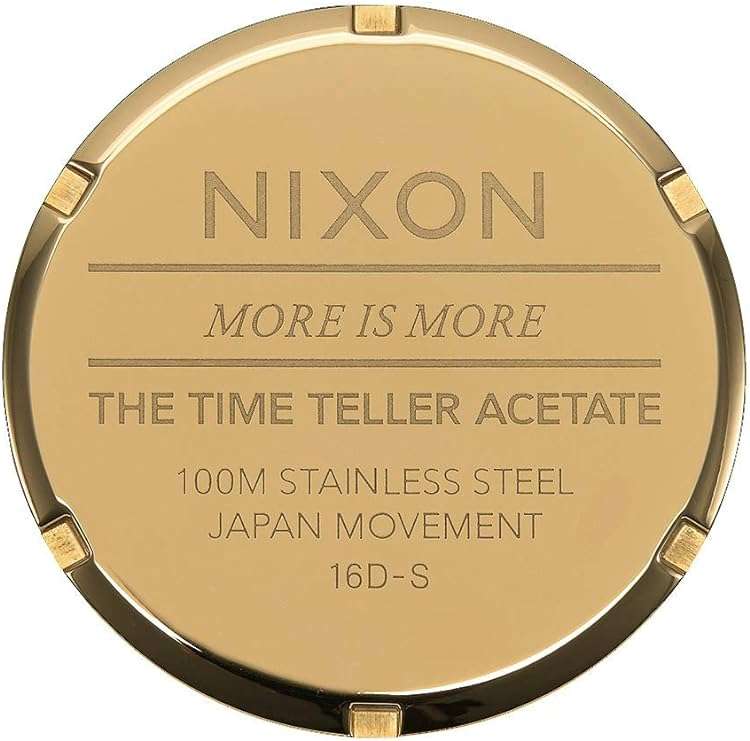 NIXON Analogue Japanese Quartz with Plastic Strap Women's Watch  | A3273346-00